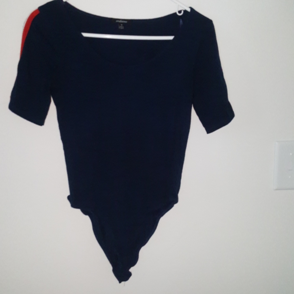 Red white and blue top shirt